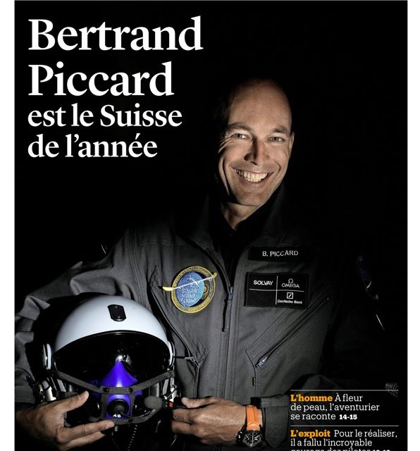 Le Matin Dimanche (SUISSE) du 18 Décembre 2016 : Bertrand PICCARD est le Suisse de l’année.