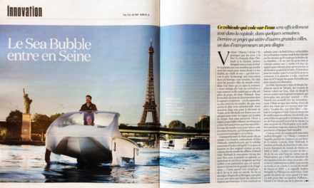 Le Sea Bubble entre en Seine (4 pages) : Magazine L’OBS du 21 au 27 juillet 2017